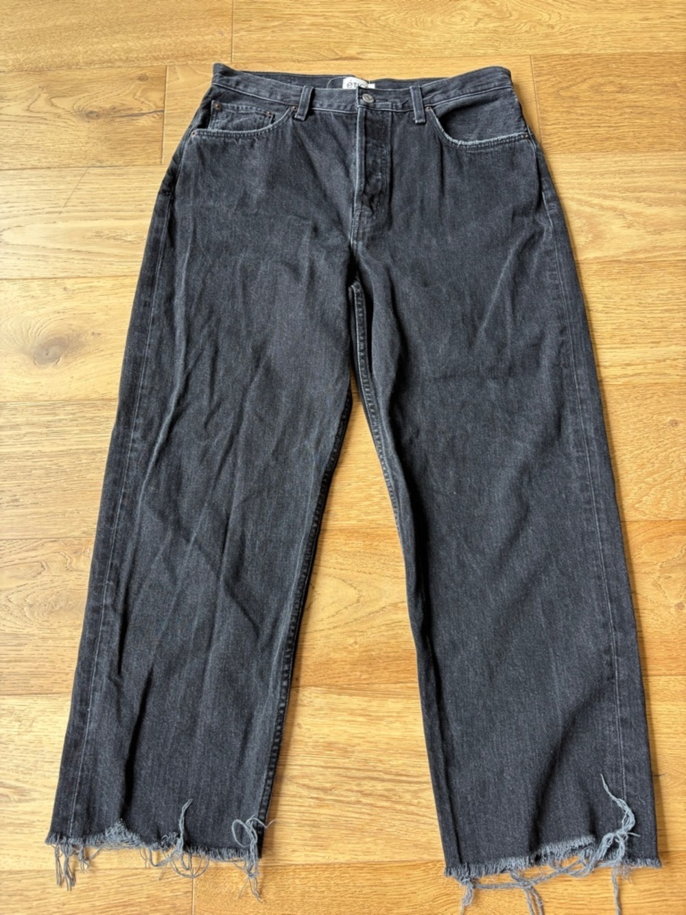$258 etica tyler vintage straight crop jeans womens 30